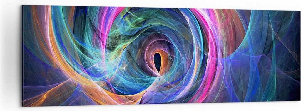 Bild auf Leinwand - Leinwandbild - Abstraktion modern - 160x50cm - Wand Bild - Wanddeko - Leinwanddruck - Bilder - Kunstdruck - Wanddekoration - Le...