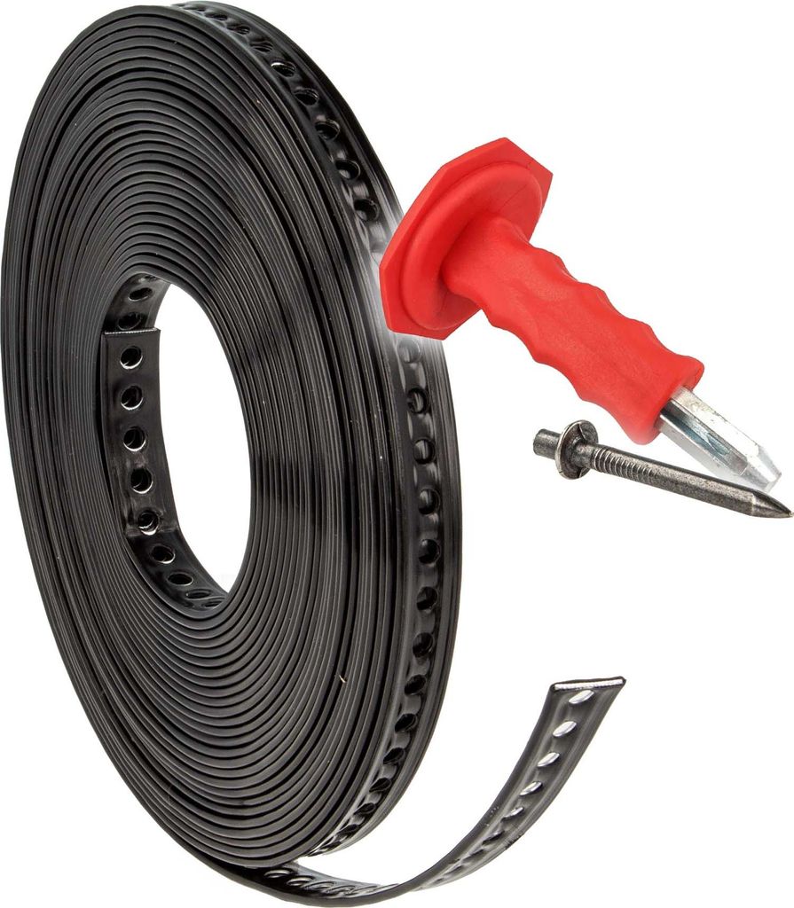 tecuro Lochband 14 mm x 10 m Rolle Stahl - Kunststoff Produktbild 