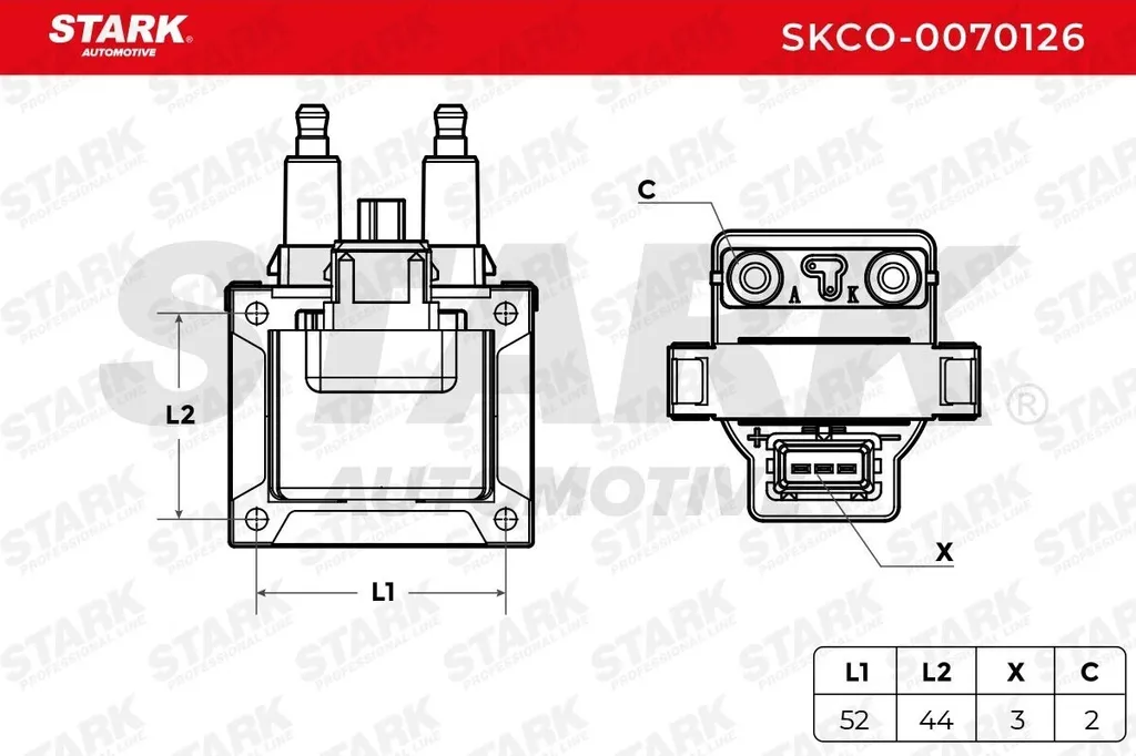 Bobine d'allumage STARK SKCO-0070126 remplace OE 7700850999 Renault