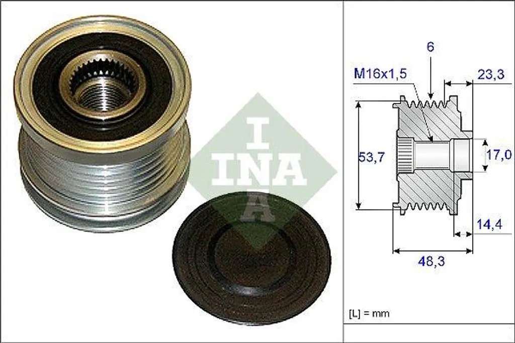 Supprimer bruits alternateur Opel Insignia avec poulie INA 13502583 OE