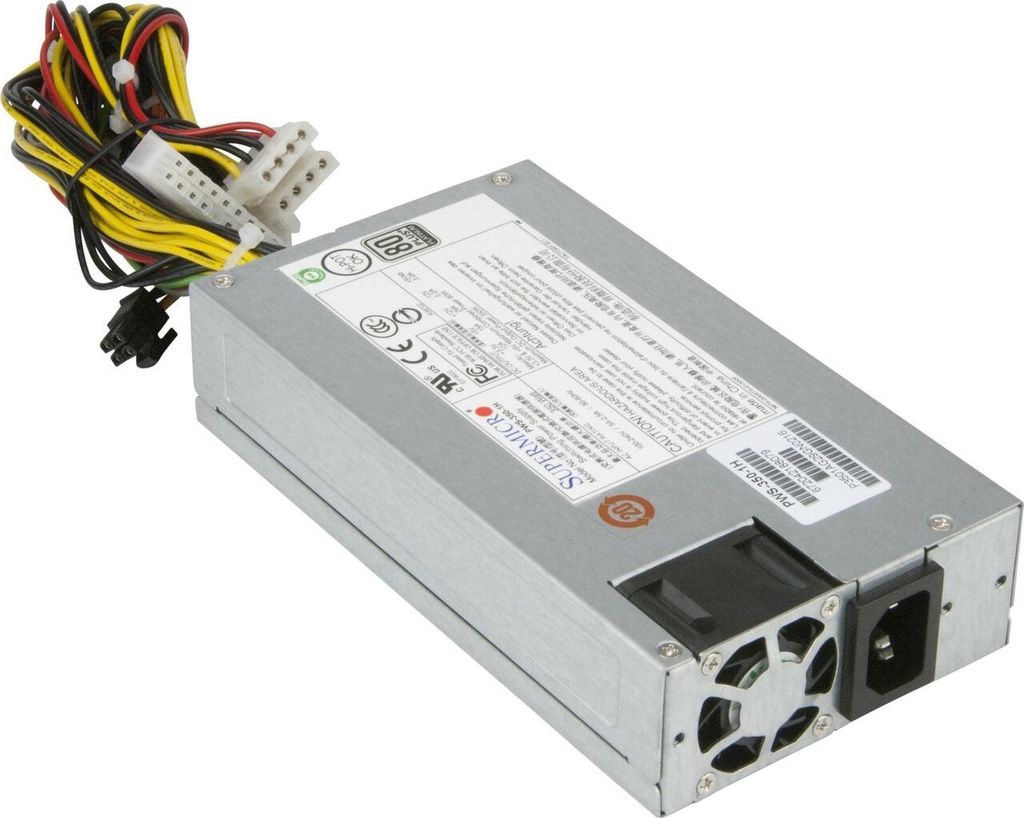 Supermicro PWS-350-1H, 350 W, 100 - 240 V, 50 - 60 Hz, 5 A, 2,5 A, Aktiv