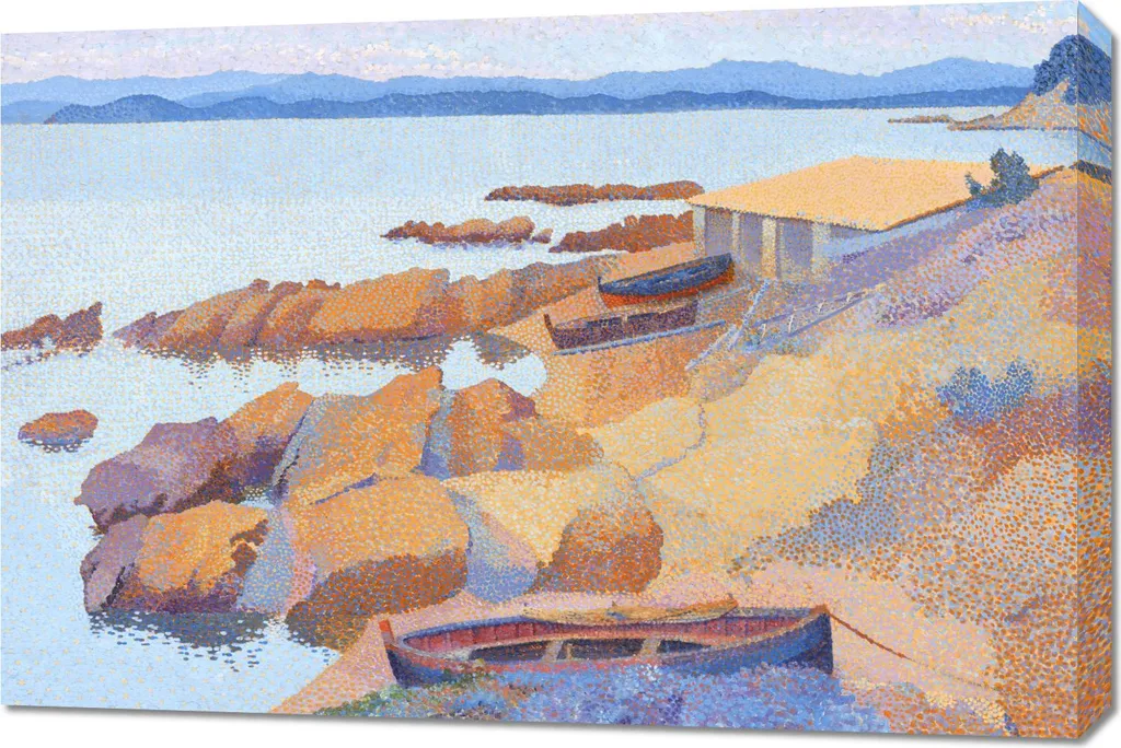 Henri-Edmond Cross Calanque des Antibois 90x60 | Arredo Parete Moderno