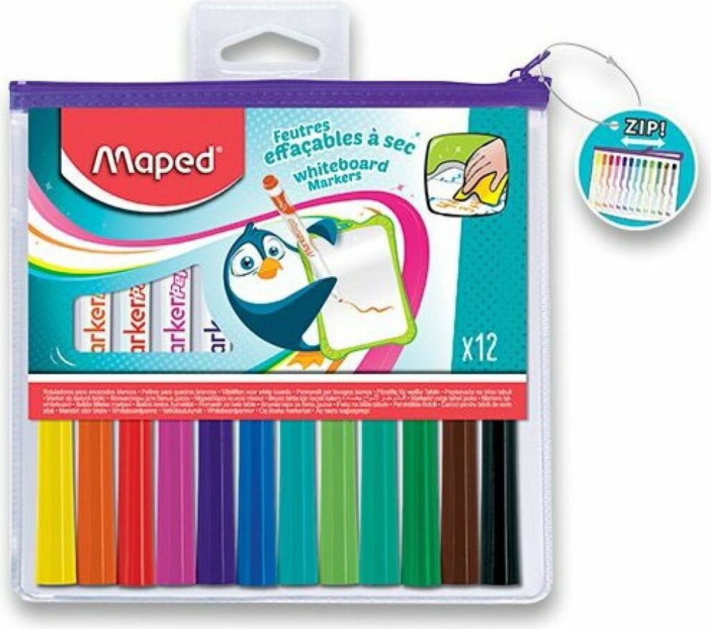 Marker do tablicy Maped Marker'Peps, torba 12 zapięć na Zdjęcie produktu 