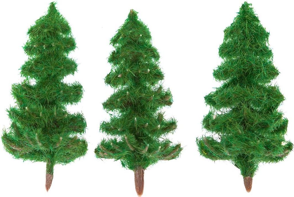 Deko-Weihnachtsbäume Grün Weihnachten 6cm 3St.