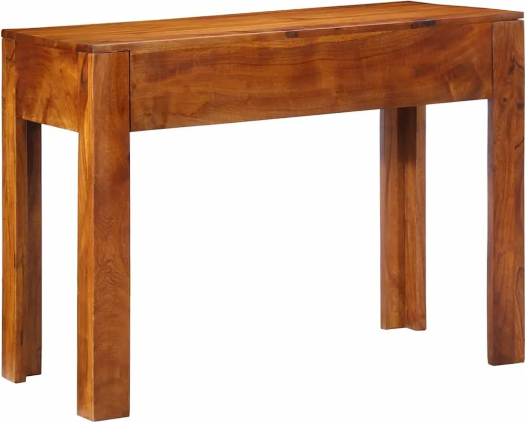 Bureau d'Ordinateur 100x50 cm en Acacia Massif - Finition Bruna Durable