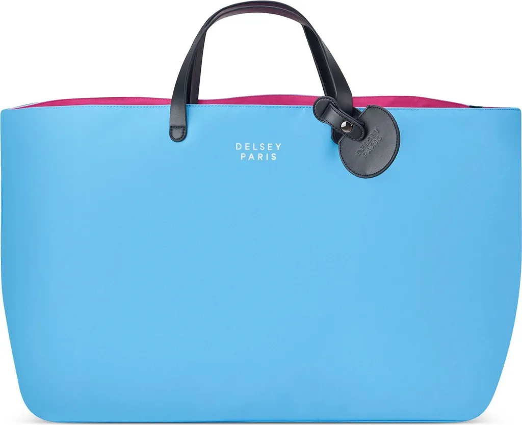 Grand Sac Shopper DELSEY PARIS Bleu Ciel - Sac à Épaule Large Volume