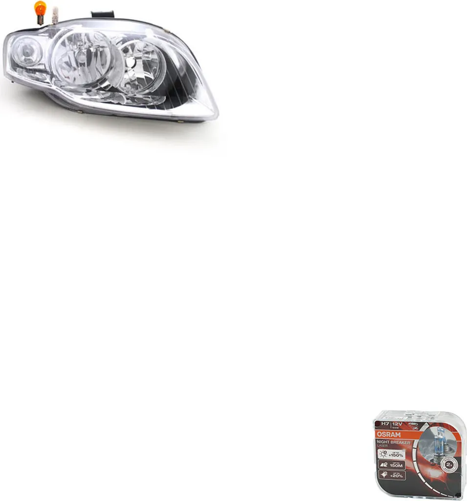 Upgrade Faro Audi A4 B7 Destro Johns 8E0941004BK + Osram Laser H7