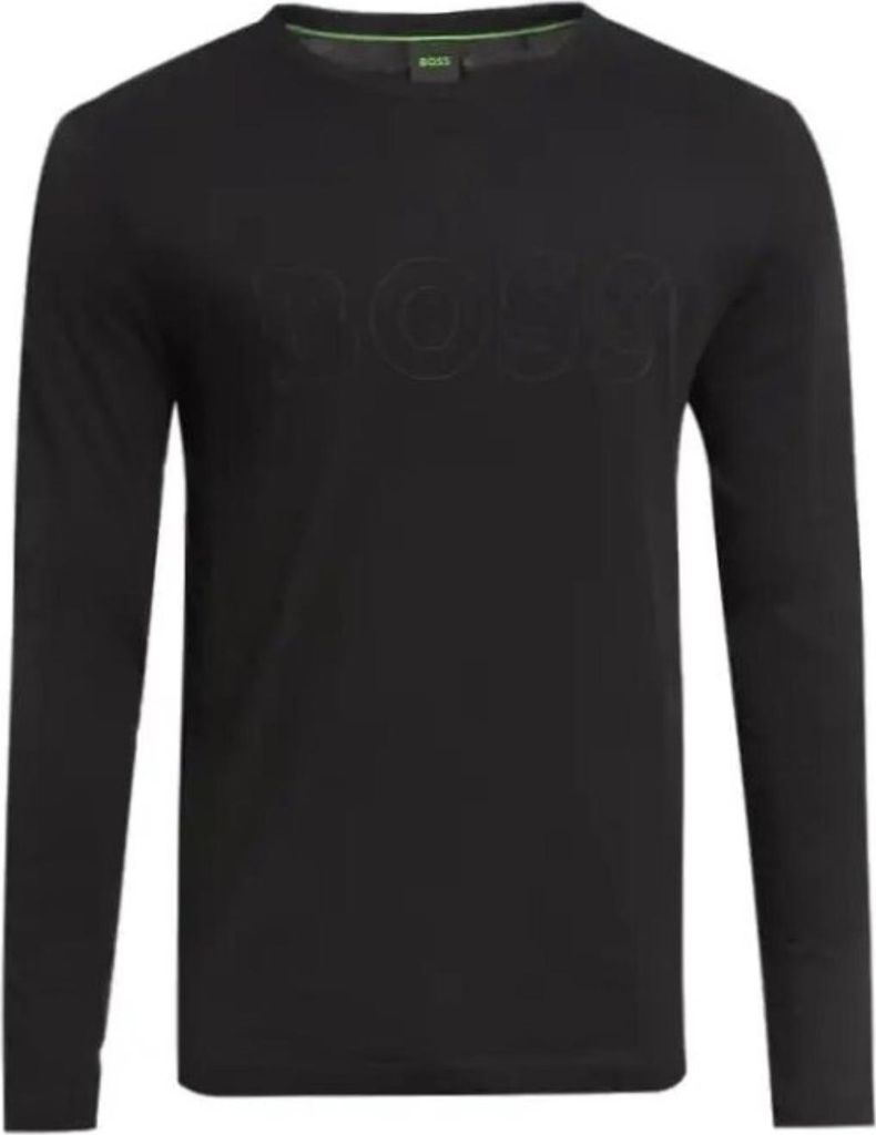 Hugo Boss Langarm-T-Shirt für Herren, Schwarz, aus Baumwolle, Modell 50484973