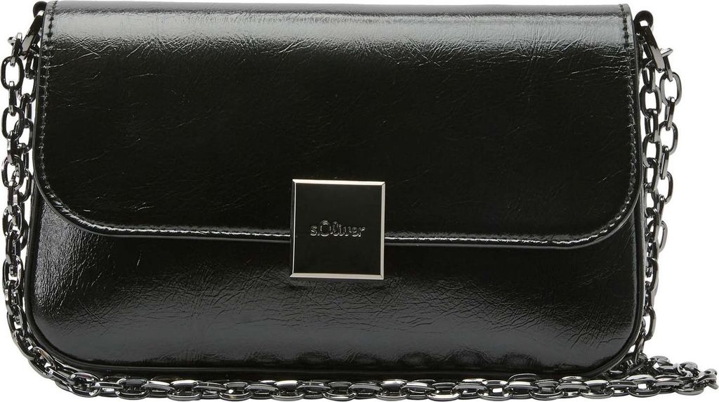 s.Oliver Umhängetasche Schultertasche Crossbody Bag Grey / Black schwarz