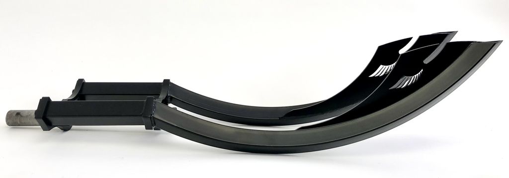 Blade ALCB Doppelbrückengabel, mattschwarz, für 20-29 Zoll-Reifen 1 1/8 Schaft