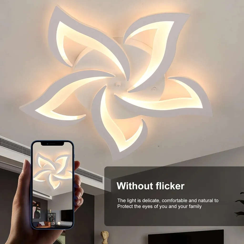 Plafonnier LED Variable avec Télécommande - 50W - 3 Modes de Température