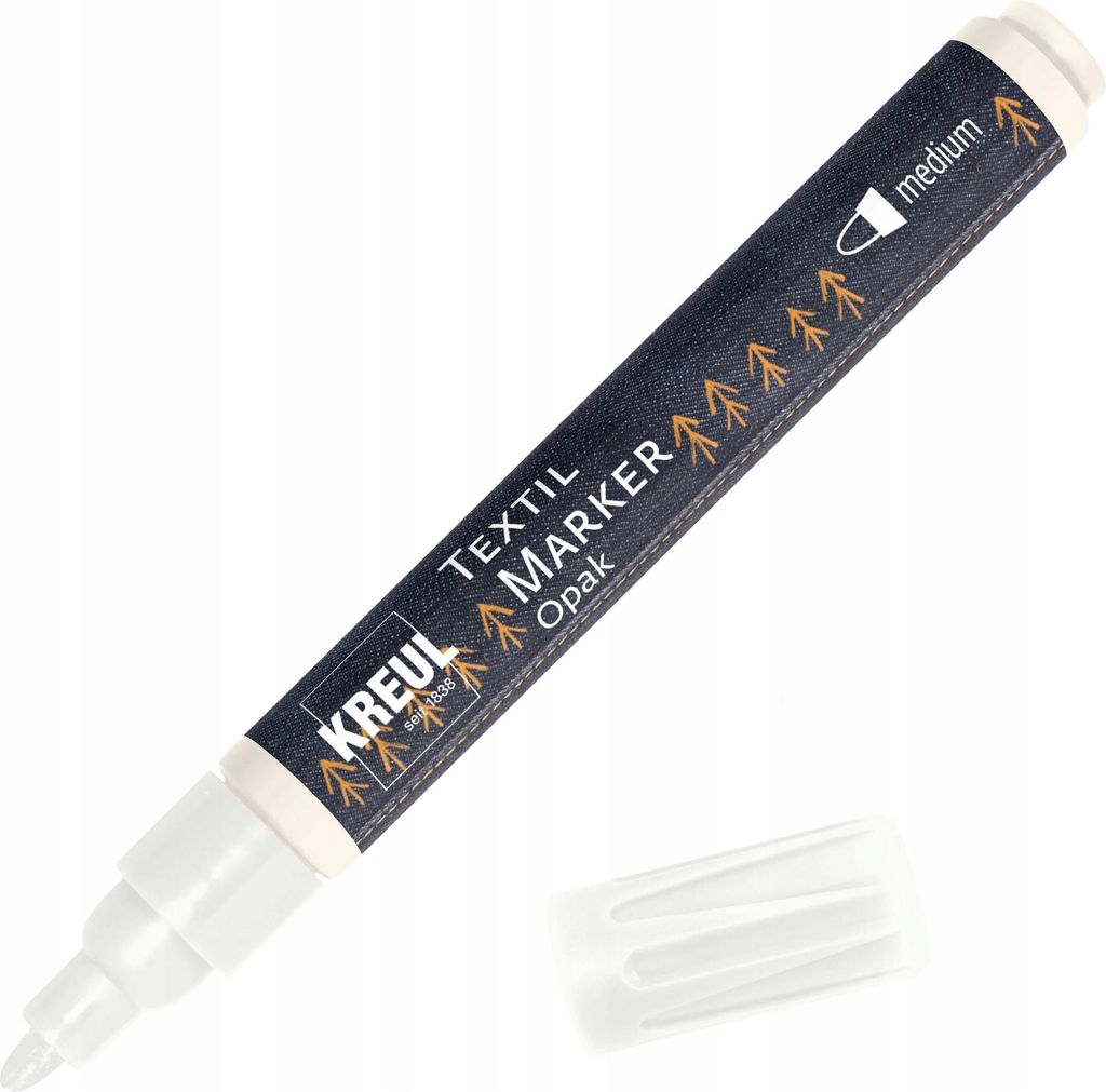 KREUL Textil Marker Opak medium Weiß Produktbild 
