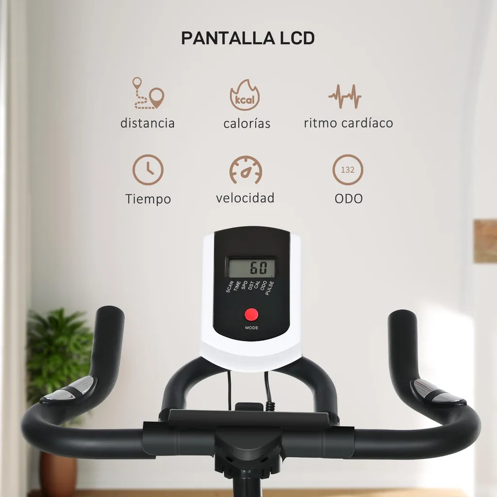 Vélo d'Appartement Ergomètre Cardio Training avec Résistance Variable - 3
