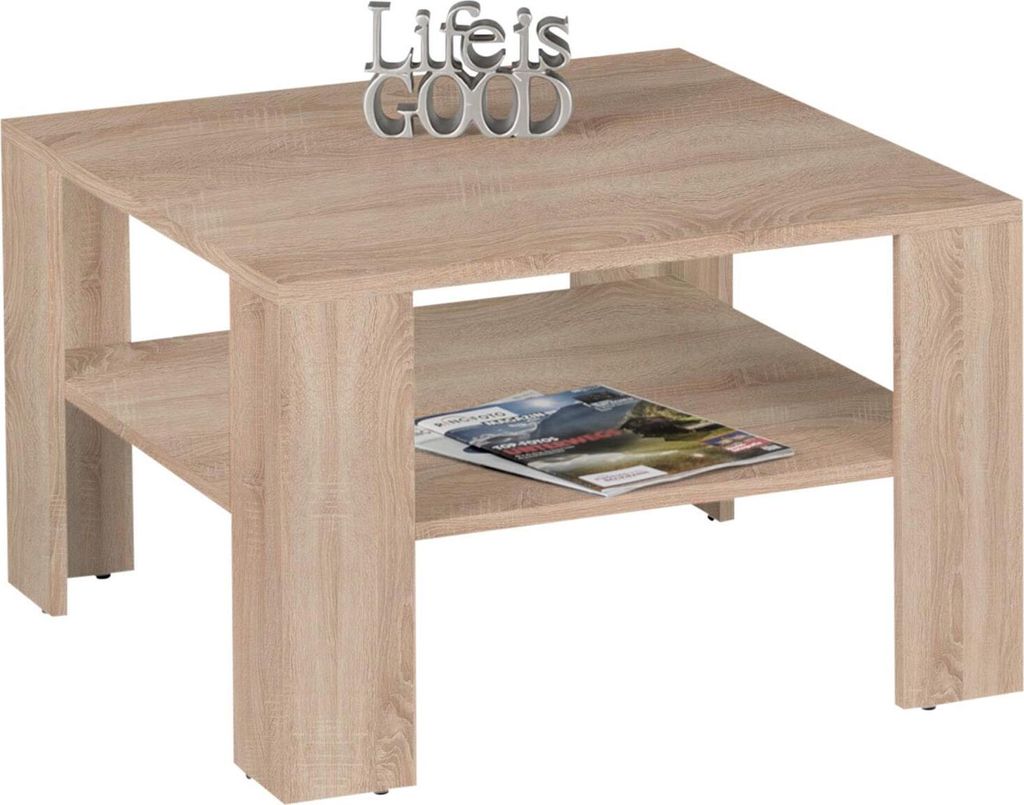 Couchtisch >Randy< in Sonoma-Eiche - 70x44x70cm (BxHxT)