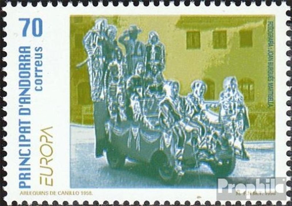 Briefmarken Andorra - Spanische Post 1998 Mi 259 (kompl.Ausg.) postfrisch Europa