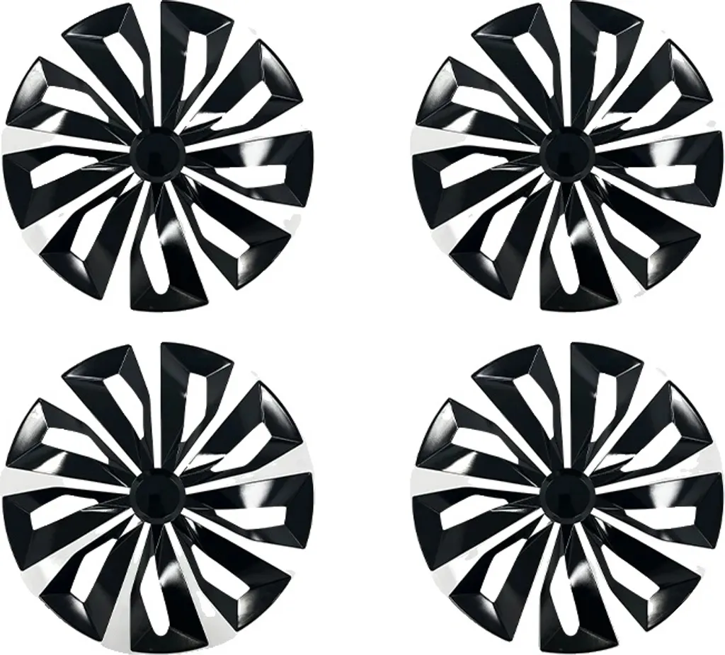 Lot de 4 enjoliveurs 17 pouces universels design couteau aérodynamique
