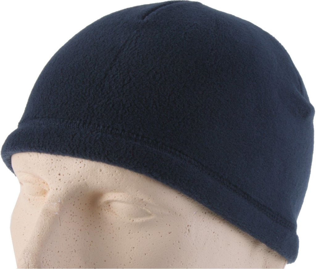 (( earbags | BEANIES aus Glooove Fleece , marineblau, L