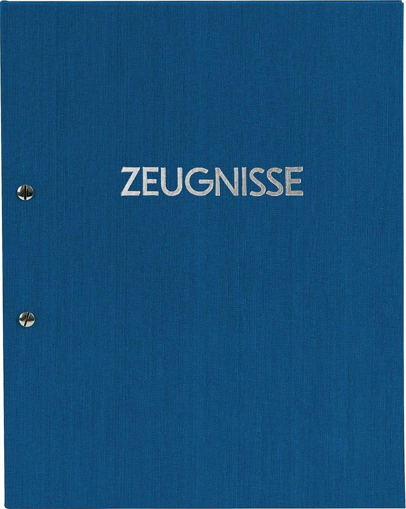 Goldene Ordnermappe für Dokumente, Farbe: blau, Material: Produktbild 