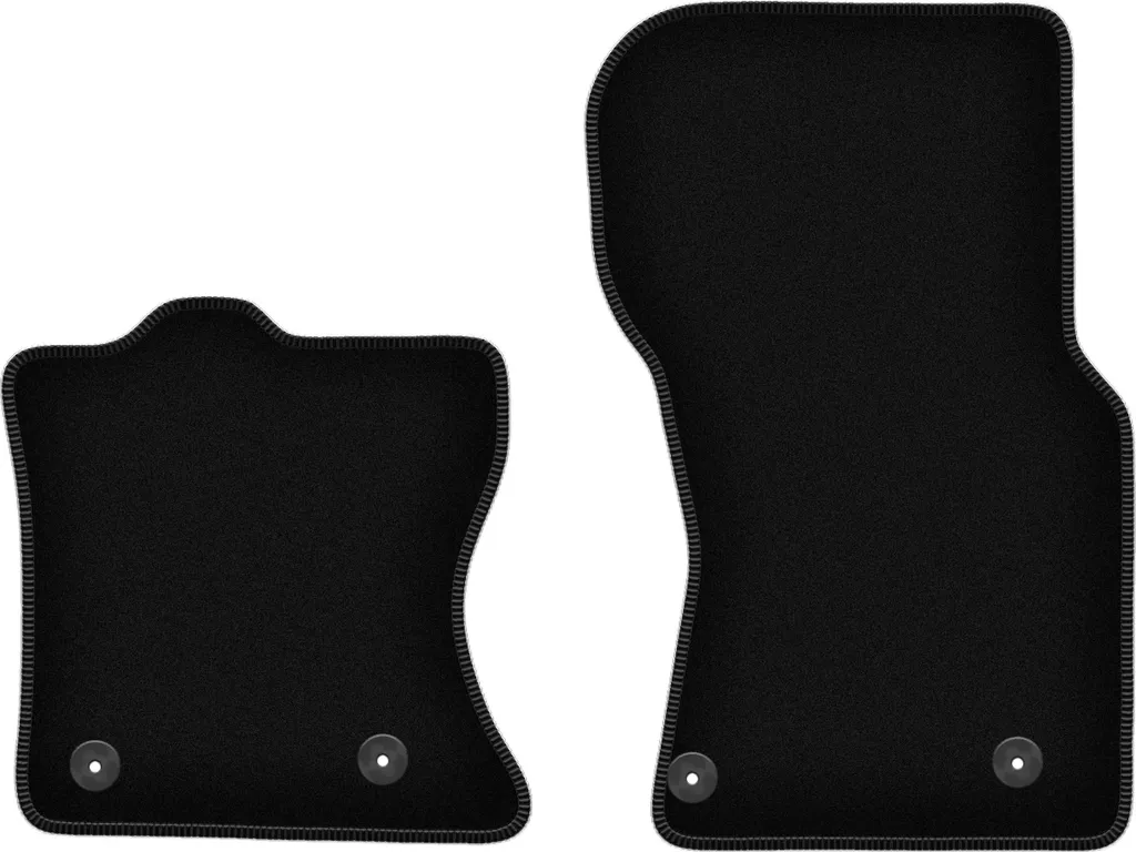 Somer Car Tappetino Auto Lato Guida Per Land Rover Range Rover Velar 2017-2025 – 1 Pezzo Su Misura In Moquette Nera Con Cucitura Bianca, Made In Italy - 2