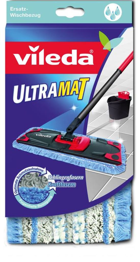 Vileda Ultramat - Wischbezug - Schwarz - Rot - Weiß - Produktbild 