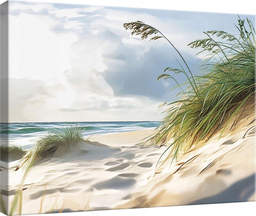 Leinwand Bilder Wandbilder 100x75 cm XXL Modern Leinwandbild Leinwandbilder Strand Meer Ostsee