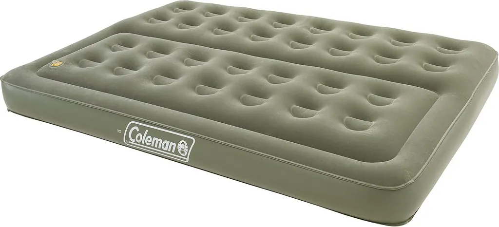 Matelas gonflable 2 personnes 188x137x22 cm en velours bleu confort