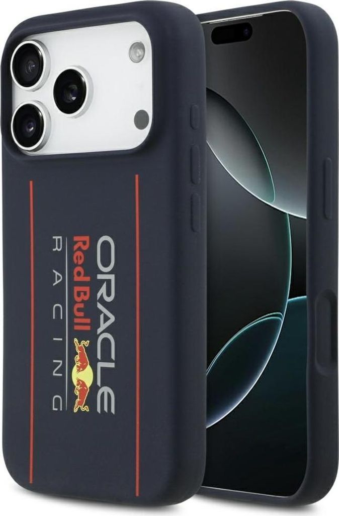 Etui Red Bull Silicone Oversize Vertical Logo Magsafe Do Iphone 17 Pro Granatowy