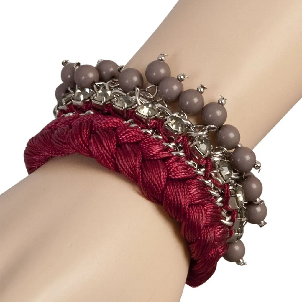 Bracciale Vintage Clayre Eef B0101003 | Accessorio Artistico Rosso