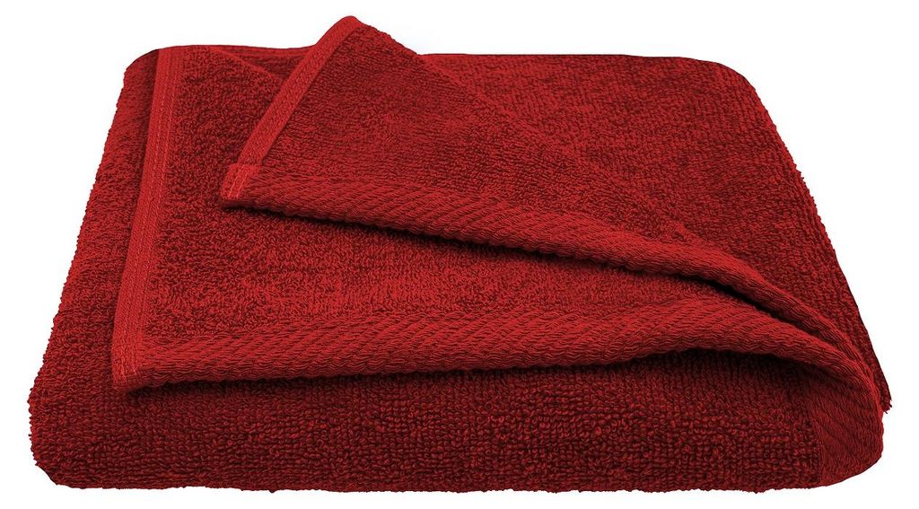 Handtuch - Badetuch - Rot - 70x140cm - Baumwollhandtuch - Produktbild 