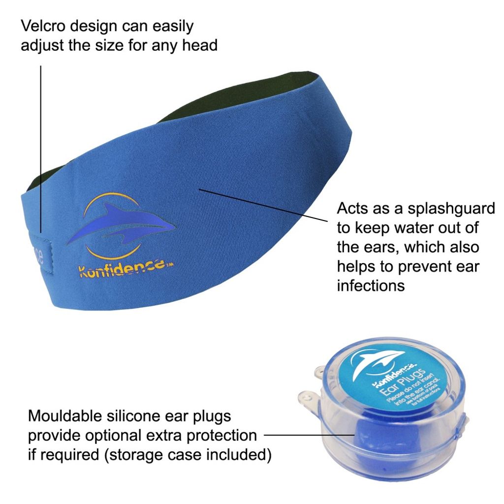 Konfidence Schwimmwindel Blau-gestreift - Wiederverwendbare Badehose Für Babys 3-36 Monate