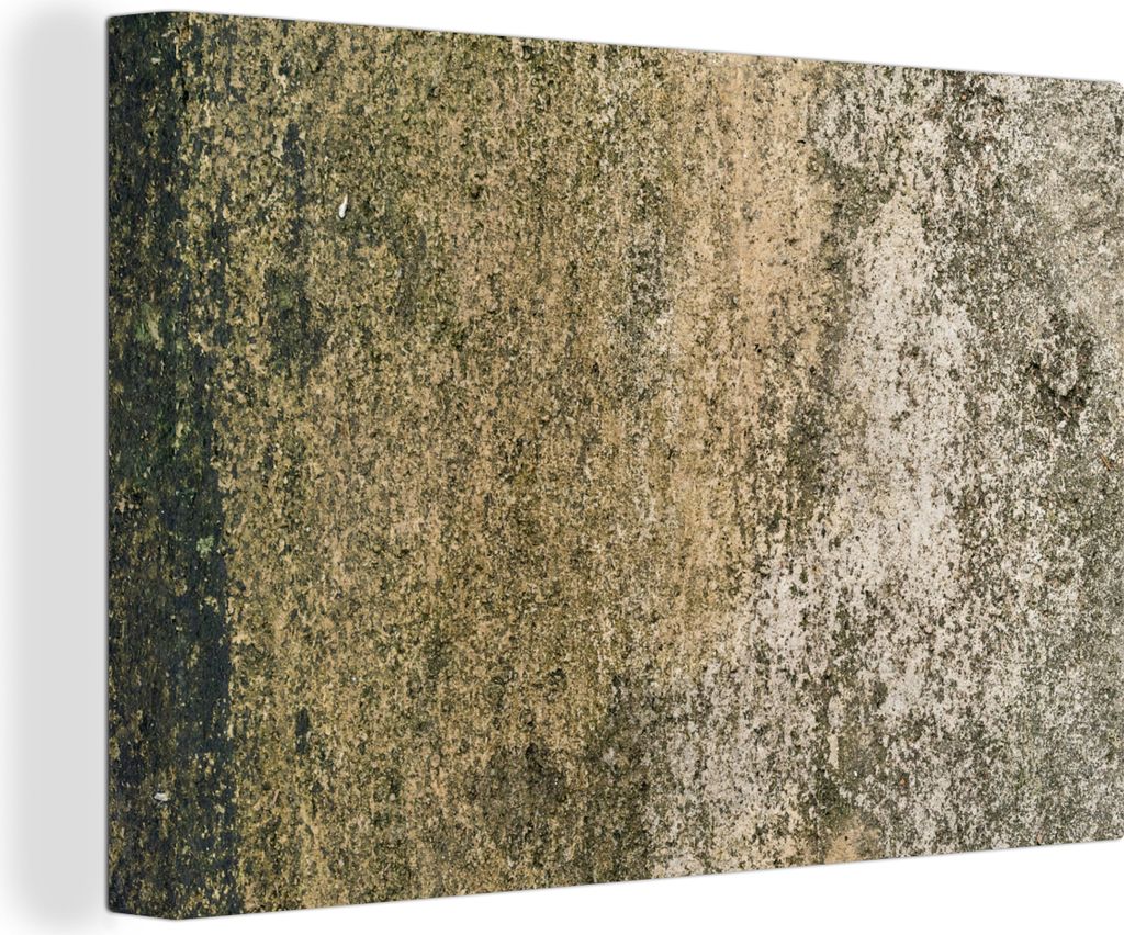 OneMillionCanvasses - Leinwandbilder - 150x100 cm, Beton - Braun - Vintage, Wandbilder Kunstdruck Wanddekoration - Foto auf Leinwand - Gemälde a...