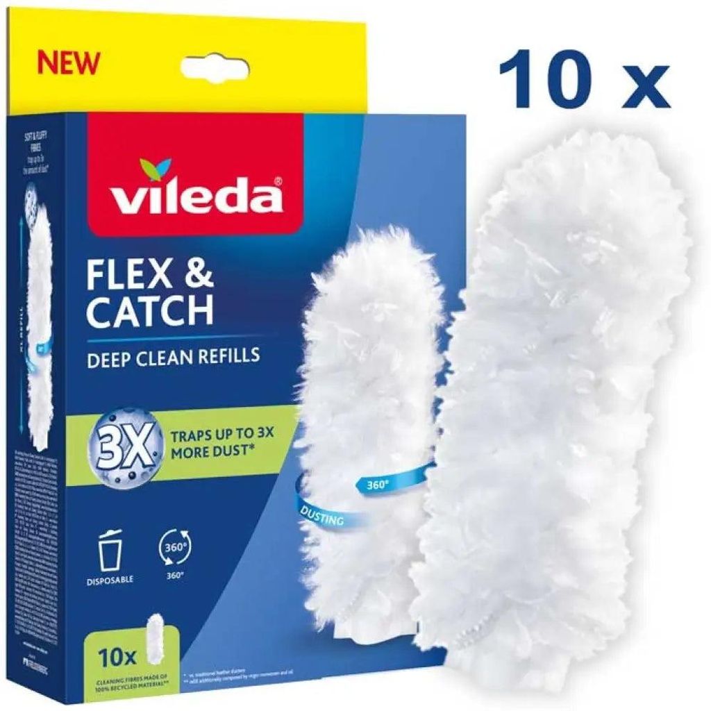 Vileda Flex&Catch Kehrschaufel-Nachfüllpackungen. 10 Stück. Produktbild 