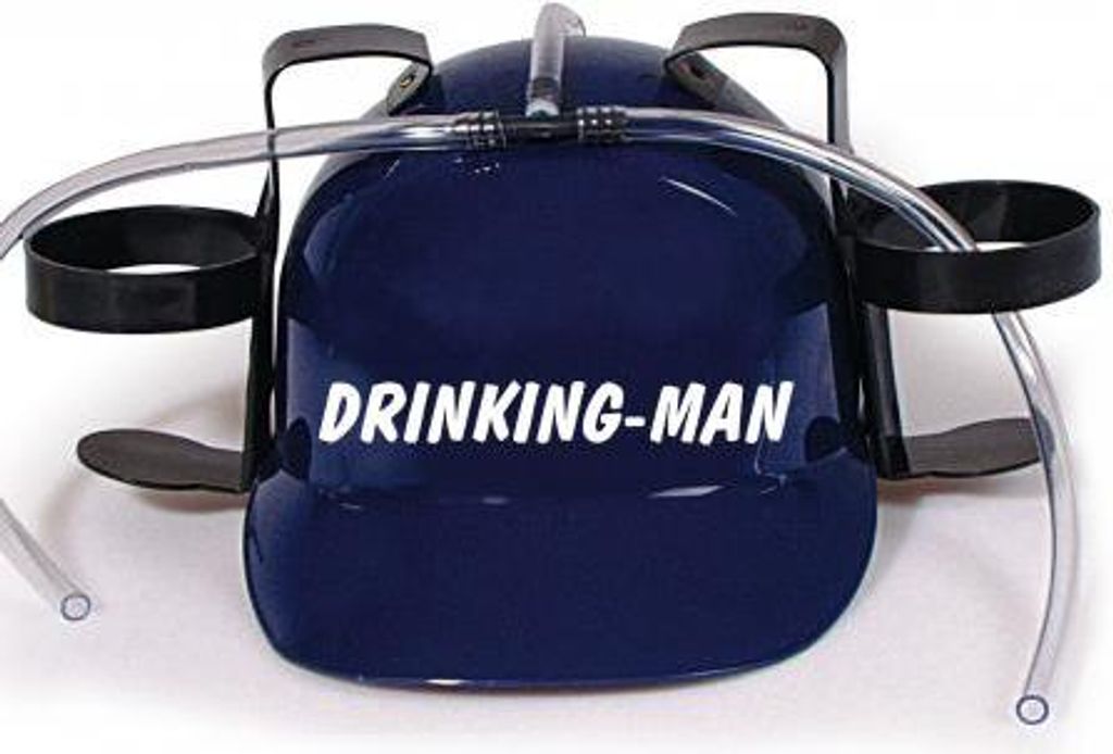 Trinkhelm Spaßhelm mit Print - Drinking-Man - 51625 Color - blau