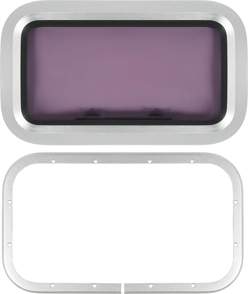 Aération de Bateau et Yacht : Hublot rectangulaire 429x171mm à poser
