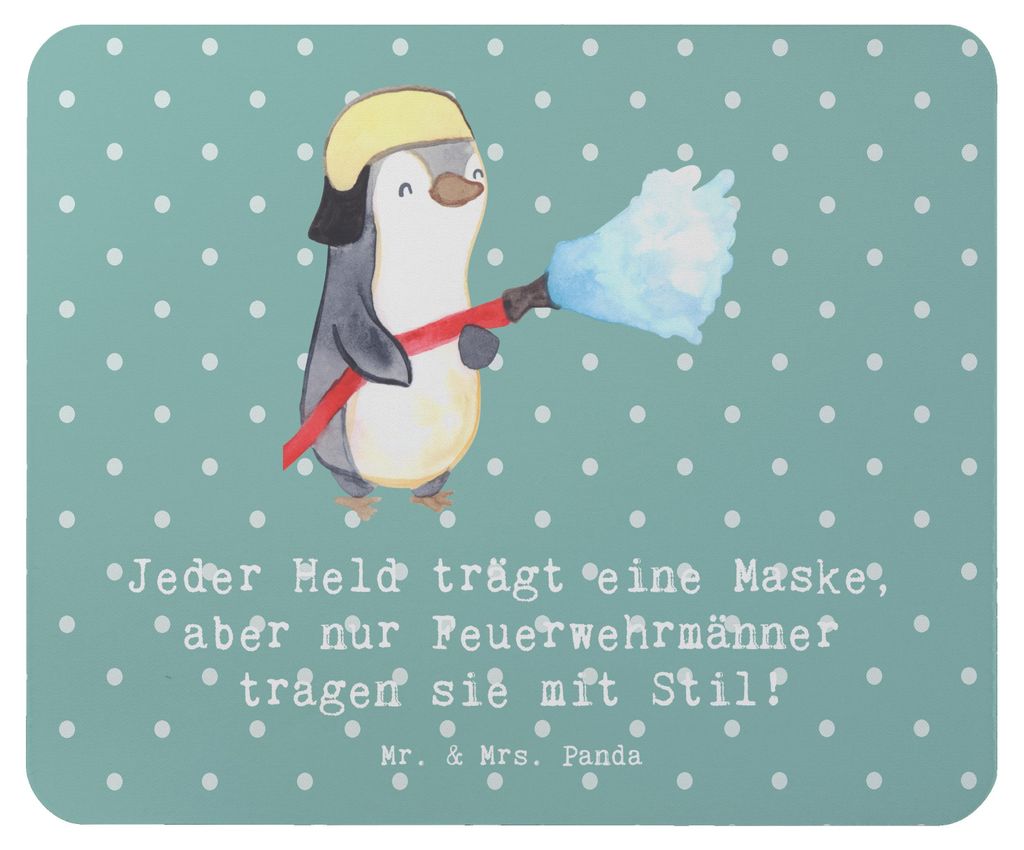 Mr. & Mrs. Panda Mauspad Stilvolle Feuerwehrmann - Produktbild 