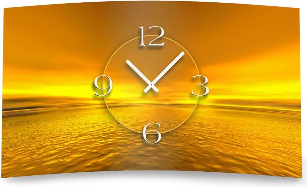 Digital Designer Art Sunset Designer Wanduhr modernes Wanduhren Design leise kein ticken DIXTIME 3DS-0361