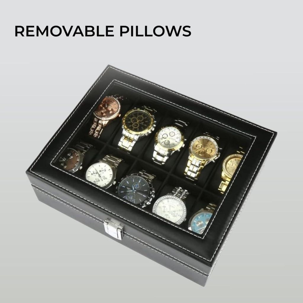 Uhrenbox für Damen Herren Uhrenhalter mit