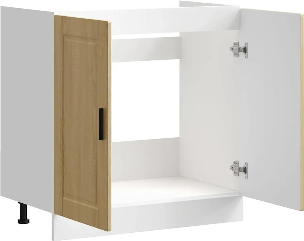 Mobile Sottolavello 80 cm Rovere Sonoma Porto | Design Ottimizzato - 5