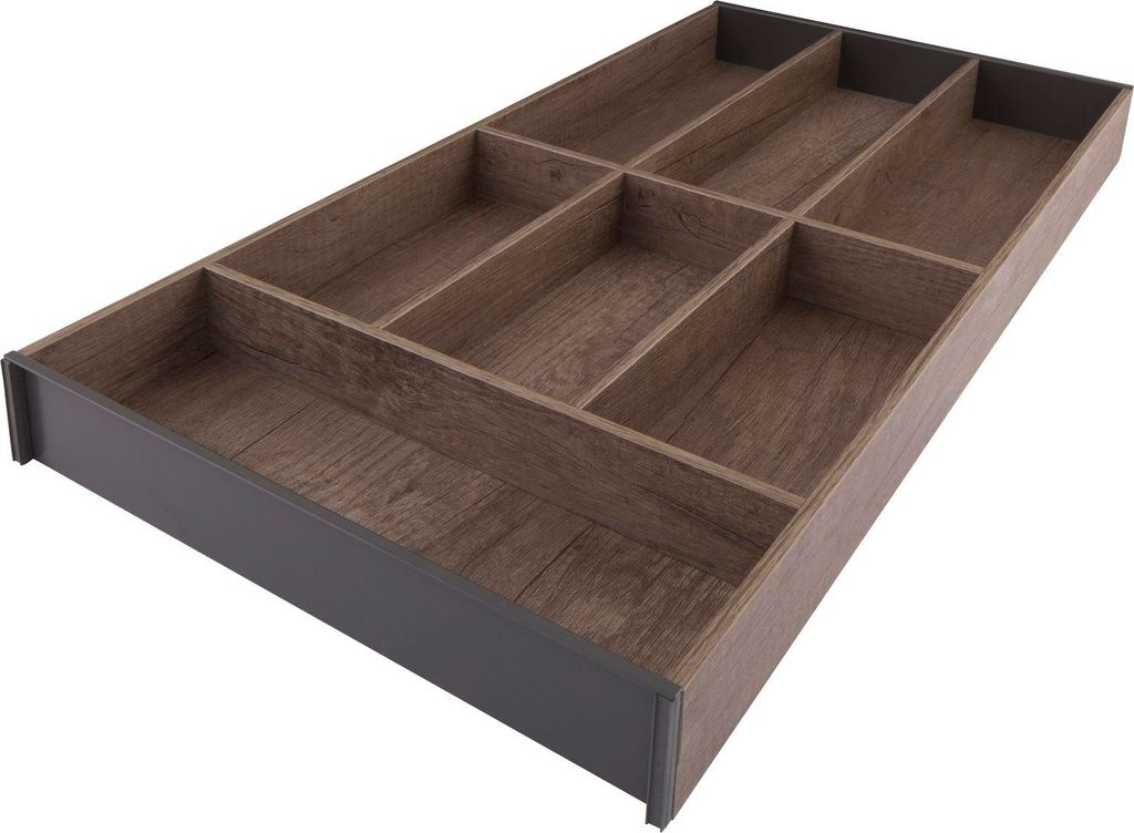 Blum Ambia-Line Besteckeinsatz Besteckkasten 622x300x50mm, Nebraska Eiche Stahl