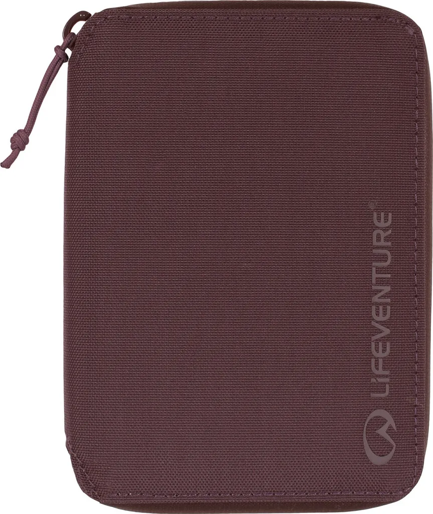 Lifeventure RFiD Mini Portafoglio Viaggio Prugna - Protezione Sicura