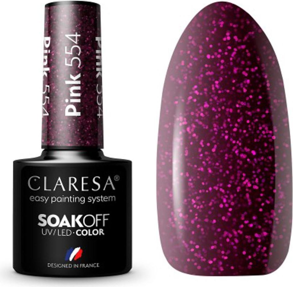 CLARESA Hybrid-Gel-Nagellack ROSA 554 -5g
