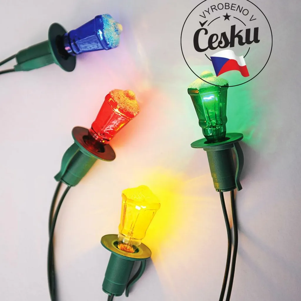 Éclairage d'ambiance de fête TV-12 : kit 12 lanternes colorées Exihand