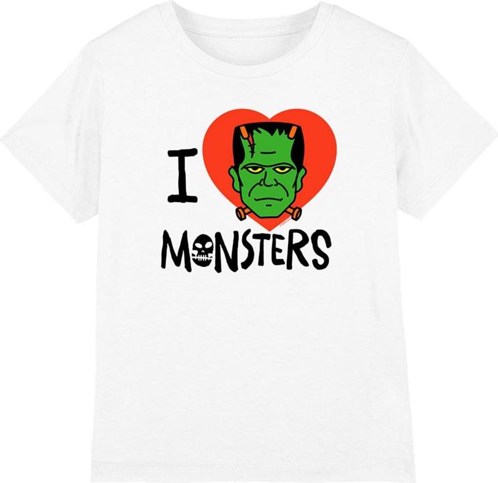 Universal Monsters - "I Love Monsters" T-Shirt für Kinder TV25709 (104) (Weiß)