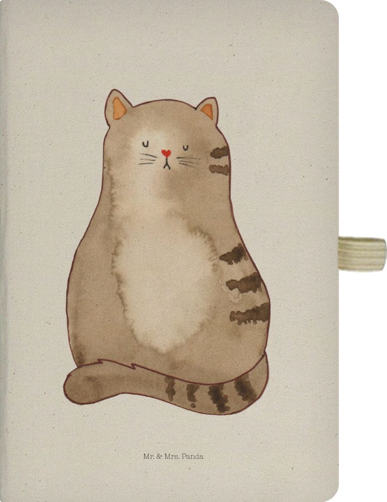 Mr. & Mrs. Panda Tagebuch Katze Sitzen - Transparent - Geschenk, Notizbuch A5, Herz, Liebe, Cats, Kariert, Journal, Familie, Skizzenbuch, Katzen