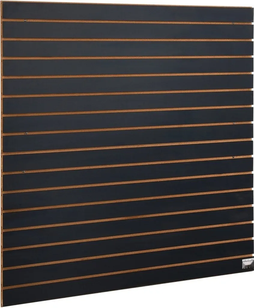 Mur d'outils MDF 129x129 cm Slatwall - Panneau perforé pour atelier