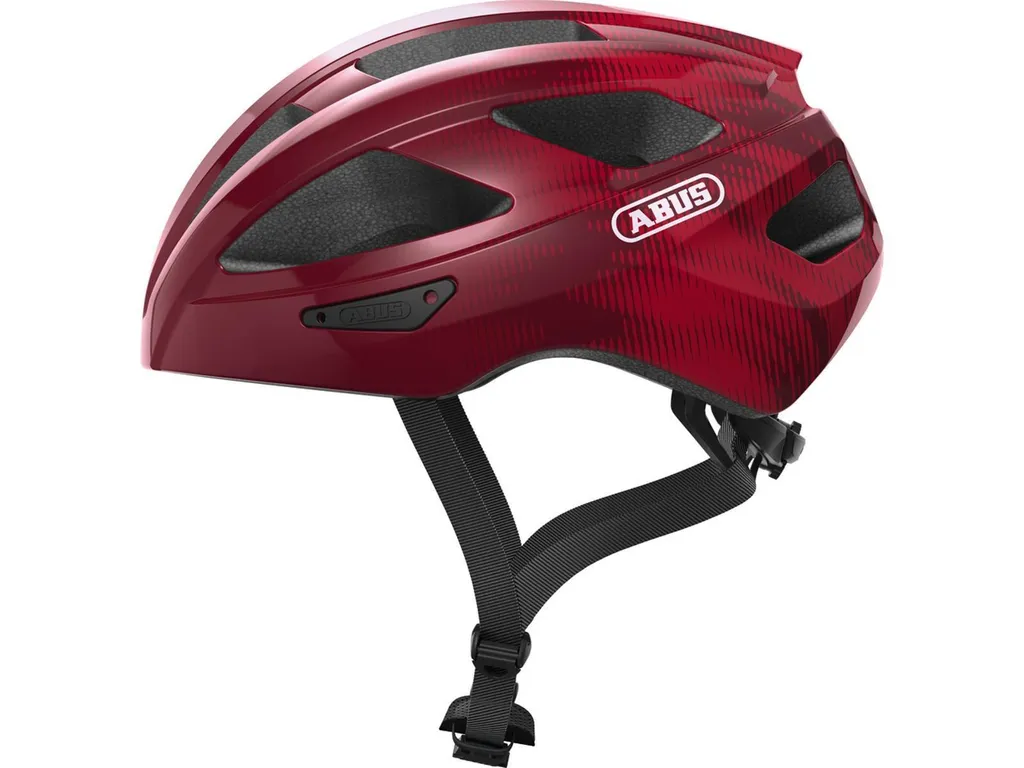 Casque de vélo sportif ABUS Macator Bordeaux L Idéal Route et Fitness