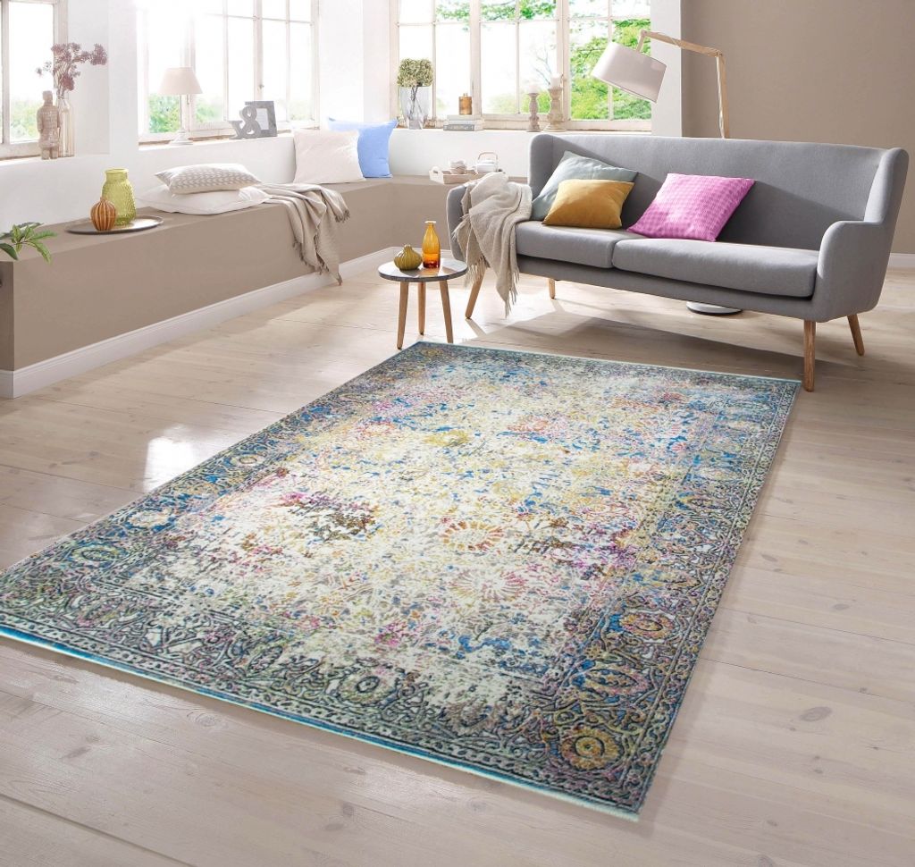 Designer Teppich Vintage-Design Multi Größe - 80 x 150 cm
