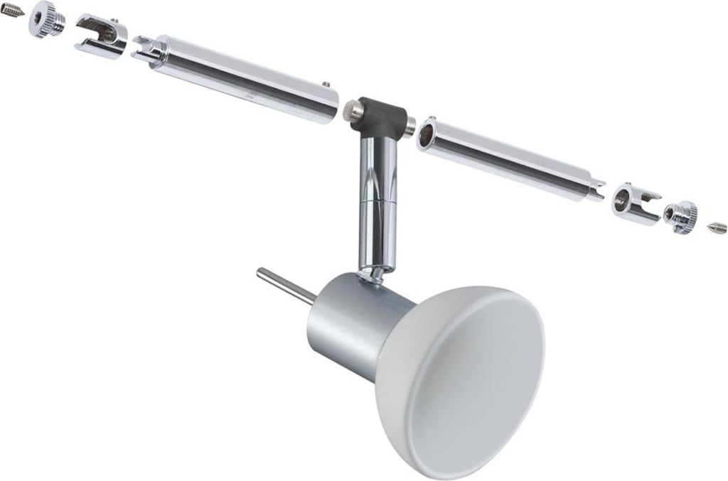 Paulmann WireSystem Spot Sheela max 1x10W GU5,3 Chrom matt/Opal 12V Metall/Glas