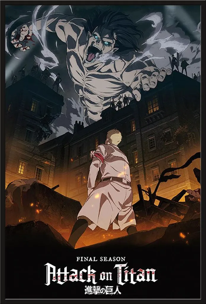 Affiche Attack on Titan S4 Encadrée Shinsuke, Fini les Posters Plissés