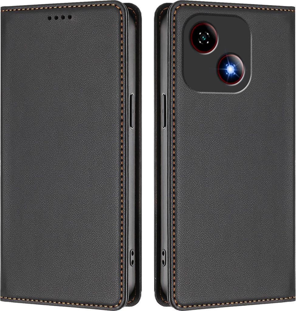 Étui en cuir pour ZTE Blade A35E, étui à rabat magnétique Image du produit 